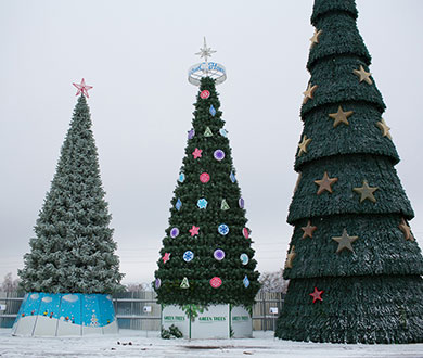 Каркасные ёлки в Актобе