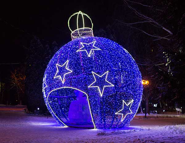 Новогодний декор в Актобе
